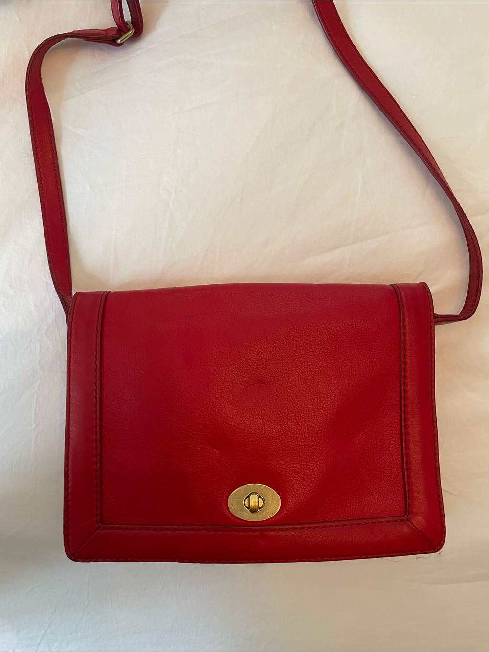 J. Crew Red Leather Crossbody Bag - Picture 2 of 10